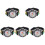 5Pcs Durable Black Children Watch Adjustable for Kids 4