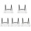 5Pcs Silver Acrylic Crystal Stands for Raw Stone Display 4