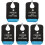 5Pcs Reusable Black Adult Bibs Soft Polyester Washable Dinner Covers 2