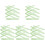 50Pcs Green Silicone Face Mask Mixing Spatulas Makeup Tools 4