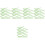 50Pcs Green Silicone Face Mask Mixing Spatulas Makeup Tools 6