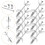 30Pcs Adjustable Silver Countertop Drawbolt for Kitchen Worktops 7