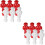 12Pcs Smooth Surface Foosball Players Resin Table Soccer Figurines 7