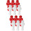12Pcs Smooth Surface Foosball Players Resin Table Soccer Figurines 8