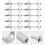 30Pcs Adjustable Silver Countertop Drawbolt for Kitchen Worktops 5