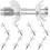 30Pcs Adjustable Silver Countertop Drawbolt for Kitchen Worktops 2