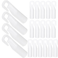 60Pcs White Plastic Tilt Rod Hooks Convenient Home Blind Replacement