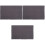 3Pcs Stretch Bench Covers Dark Grey Fabric Protective for Piano Stool 4
