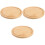 3Pcs Compact Khaki Wood Cutting Boards for Kitchen and Serving 5