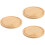 3Pcs Compact Khaki Wood Cutting Boards for Kitchen and Serving 8