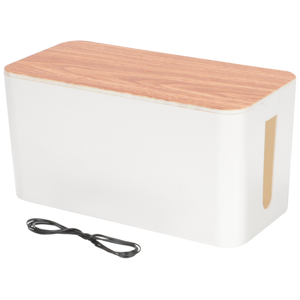 2Pcs Sturdy Cable Management Box Plastic Cord Organizer For Daily Use 353813250323