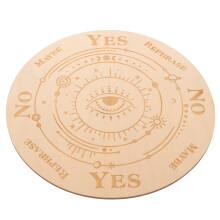 3Pcs Khaki Wood Witch Divination Board Smooth Polished Surface