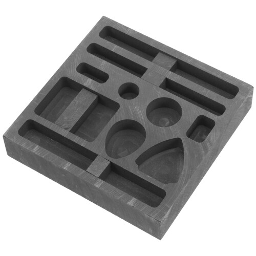 3Stk Graphit Gussformen Metall Schwarz Langlebig Für Zuhause 2