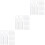 60Pcs White Plastic Tilt Rod Hooks Convenient Home Blind Replacement 5