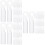 60Pcs White Plastic Tilt Rod Hooks Convenient Home Blind Replacement 7
