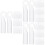 60Pcs White Plastic Tilt Rod Hooks Convenient Home Blind Replacement 6
