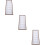 3Pcs Sunglasses Holder White Density Board Organizer for 7 Glasses 10