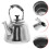 2Pcs Silver Whistling Tea Kettle for Home Use with Safe Handle 6