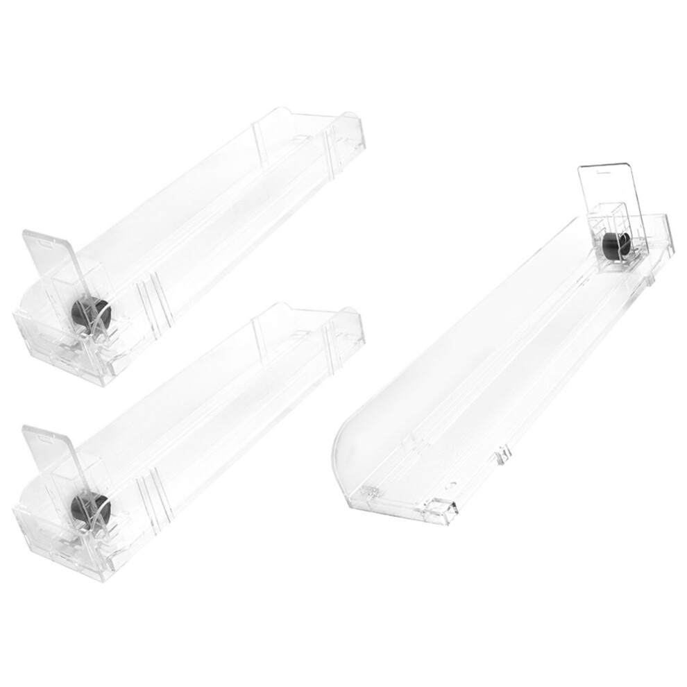 Ohphcall 6Pcs Retail Store Dispenser Tray Plastic Pusher Display Rack