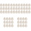 250Pcs White Plastic Post Caps Stylish Railing and Fence Protectors 5