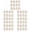250Pcs White Plastic Post Caps Stylish Railing and Fence Protectors 8