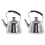 2Pcs Silver Whistling Tea Kettle for Home Use with Safe Handle 2