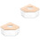 2Pcs Transparent Hamster Sand Bath Box Multi-Use Wooden Lid Small Pet 5