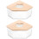 2Pcs Transparent Hamster Sand Bath Box Multi-Use Wooden Lid Small Pet 7