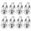 30Sets Hollow Door with Screws Durable Silver Fixing Anchors 2