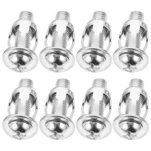 30Sets Hollow Door with Screws Durable Silver Fixing Anchors 1