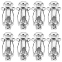 30Sets Hollow Door with Screws Durable Silver Fixing Anchors