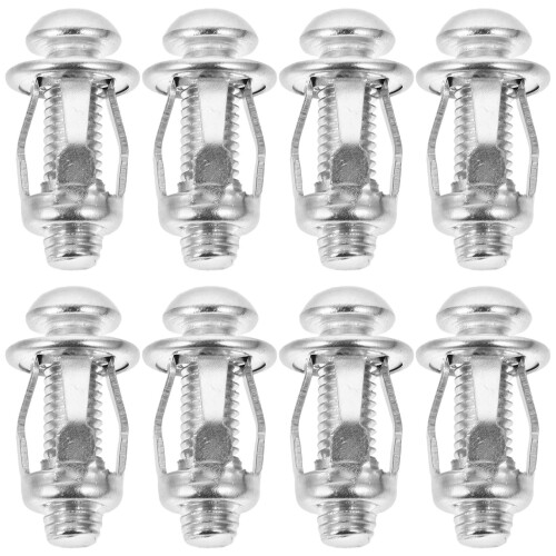 30Sets Hollow Door with Screws Durable Silver Fixing Anchors