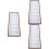 3Pcs Sunglasses Holder White Density Board Organizer for 7 Glasses 7