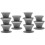 10Pcs High-Grade Silicone Pot Lid Handle Knobs Heat-Resistant Grey 4