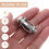 30Sets Hollow Door with Screws Durable Silver Fixing Anchors 6