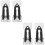 4Pcs Steel Plastic Sectional Couch Connectors Multi-Color Sofa Clips 8