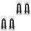 4Pcs Steel Plastic Sectional Couch Connectors Multi-Color Sofa Clips 5