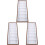 3Pcs Sunglasses Holder White Density Board Organizer for 7 Glasses 3