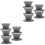 10Pcs High-Grade Silicone Pot Lid Handle Knobs Heat-Resistant Grey 5