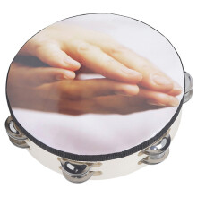 4Pcs Percussion Hand Tambourine for Kids Multicolor Durable Music Drum
