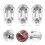 30Sets Hollow Door with Screws Durable Silver Fixing Anchors 5