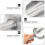 2Pcs Durable Silver Stainless Steel Rice and Fodder Feed Scoops 10