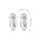 30Sets Hollow Door with Screws Durable Silver Fixing Anchors 4