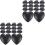 40Pcs Black Silicone Glasses Ear Grips for Secure Eyeglass Fit 4