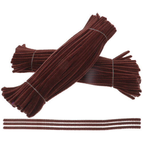 600Pcs Coffee Chenille Stems Twistable Rods for Creative Craft Making 1