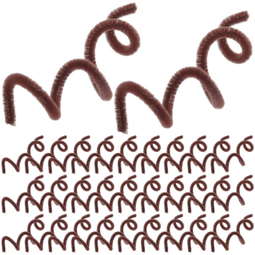 600Pcs Coffee Chenille Stems Twistable Rods for Creative Craft Making 2