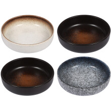 8Pcs Food-Grade Ceramic Soy Sauce Dipping Dishes Multipurpose Plates