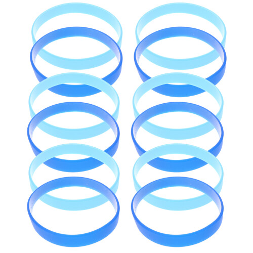 120Pcs Assorted Color Silicone Wristbands Elastic Decorative Bracelets