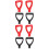 8Pcs Portable Plastic Grip Handles D-Shaped for Spade and Snow 4