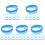 120Pcs Assorted Color Silicone Wristbands Elastic Decorative Bracelets 2